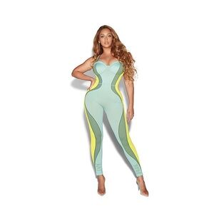 Womens New ADIDAS X IVY PARK Knit Catsuit
